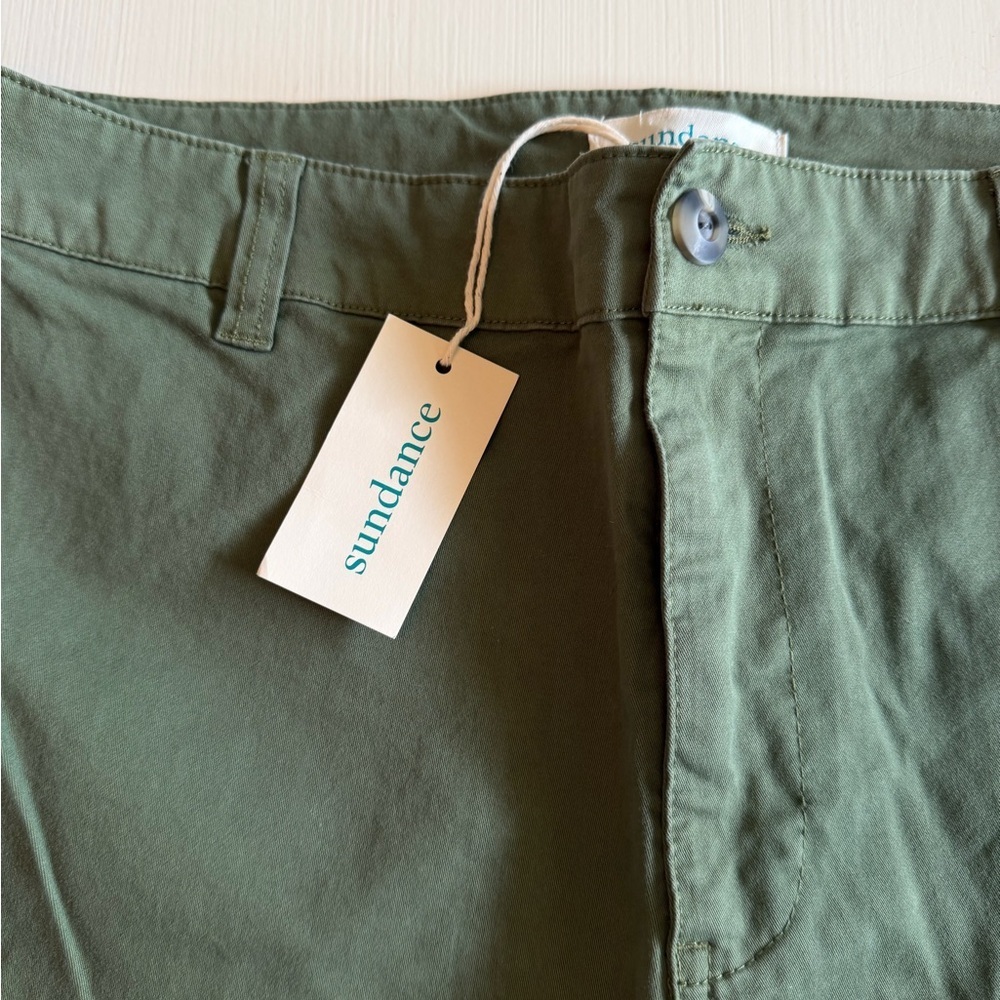 NWT Sundance Melissa Embroidered Olive Green Cargo Pants - Picture 7 of 13